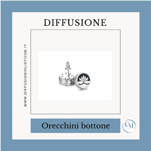 Orecchini a bottone Fiore della Vita