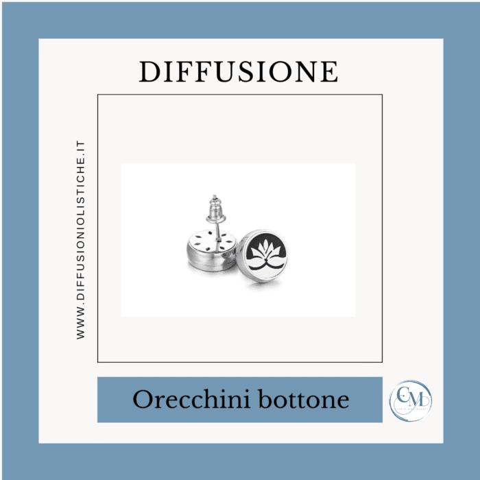 Orecchini a bottone Fiore della Vita