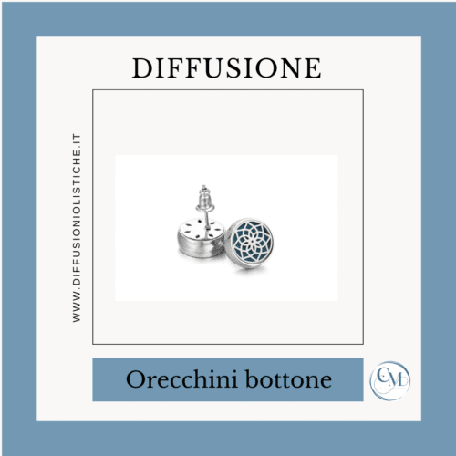 Orecchini a bottone Mandala