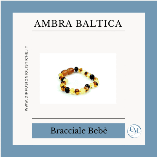 Bracciale Ambra Baltica Multicolor Lucido Bambino