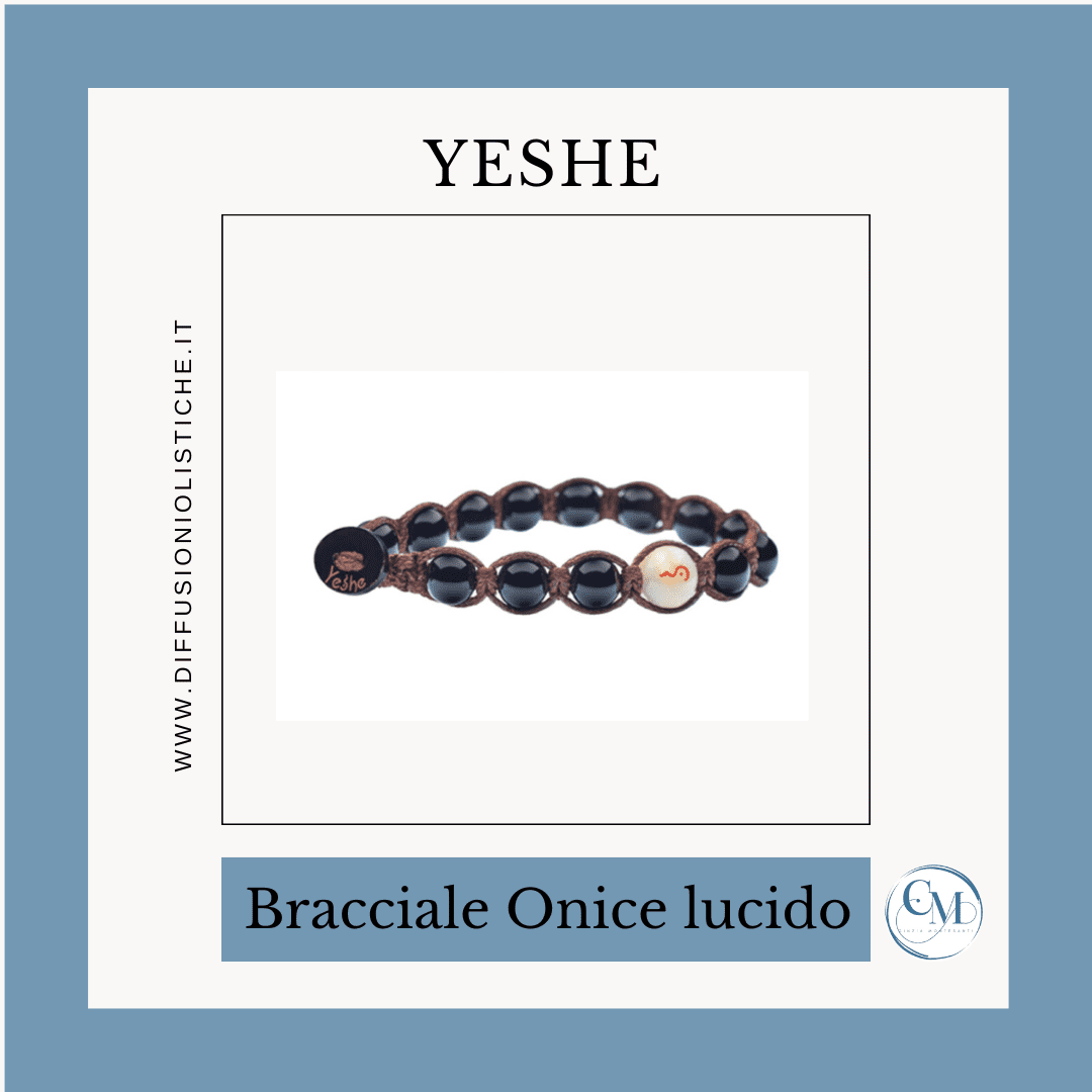 Bracciale Onice Nero Lucido