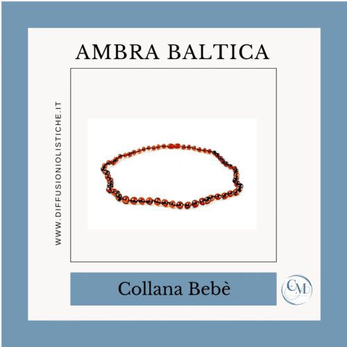 Collana Ambra Baltica color Cognac Adulto