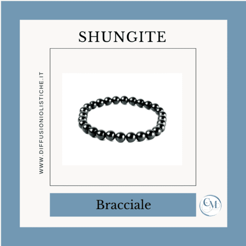 Bracciale con elastico in Shungite - S