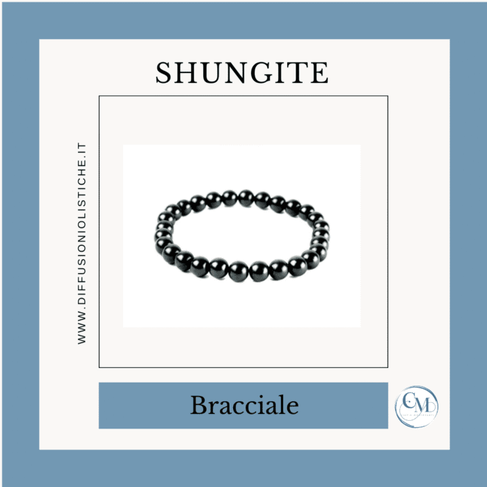 Bracciale con elastico in Shungite - S