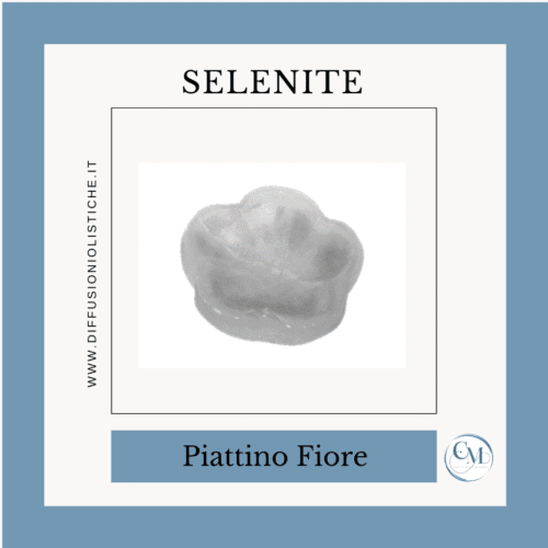 Piattino in Selenite - Fiore