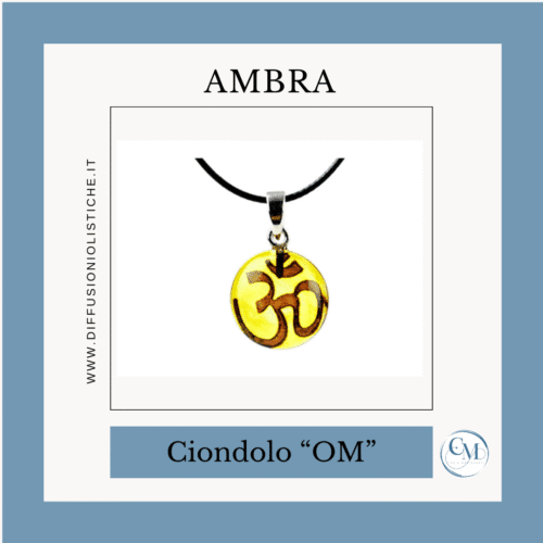 Collana con Pendente in Ambra - OM