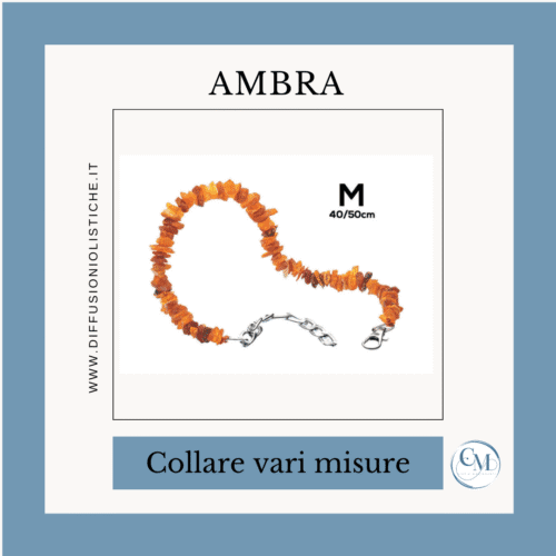 Collare naturale in Ambra Baltica M