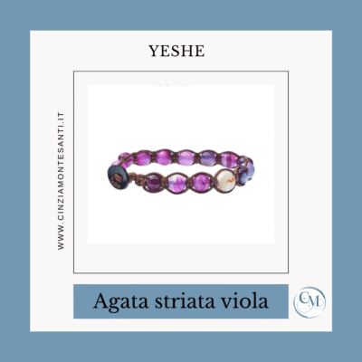 Bracciale Agata Striata Viola