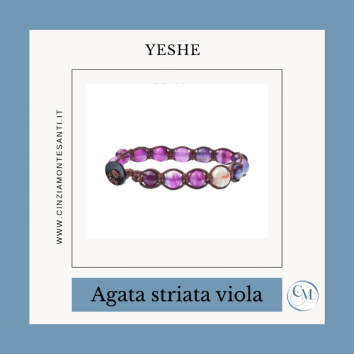 Bracciale Agata Striata Viola