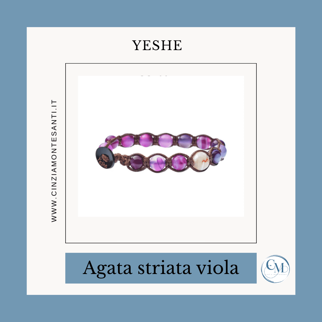 Bracciale Agata Striata Viola