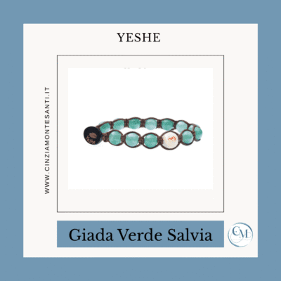 Bracciale Giada Verde Salvia